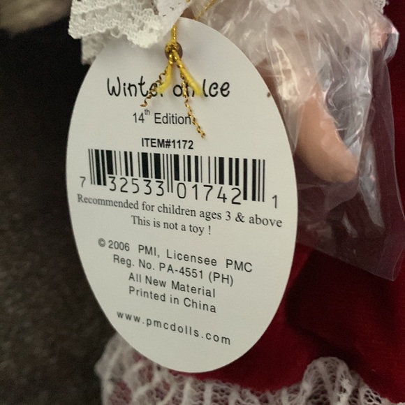 Precious Moments Stocking Doll Winter on Ice NIB - Picture 2 of 11